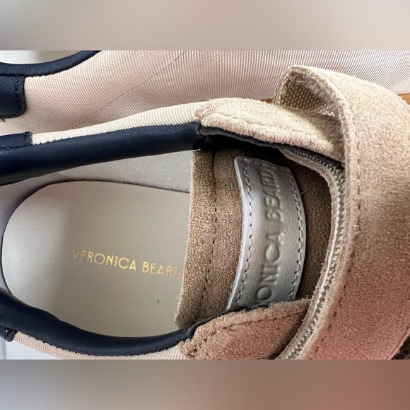 Veronica Beard Reagan Triple Grip Sneaker, Sand/Eclipse, Women’s 9.5, NIB - Picture 8 of 10